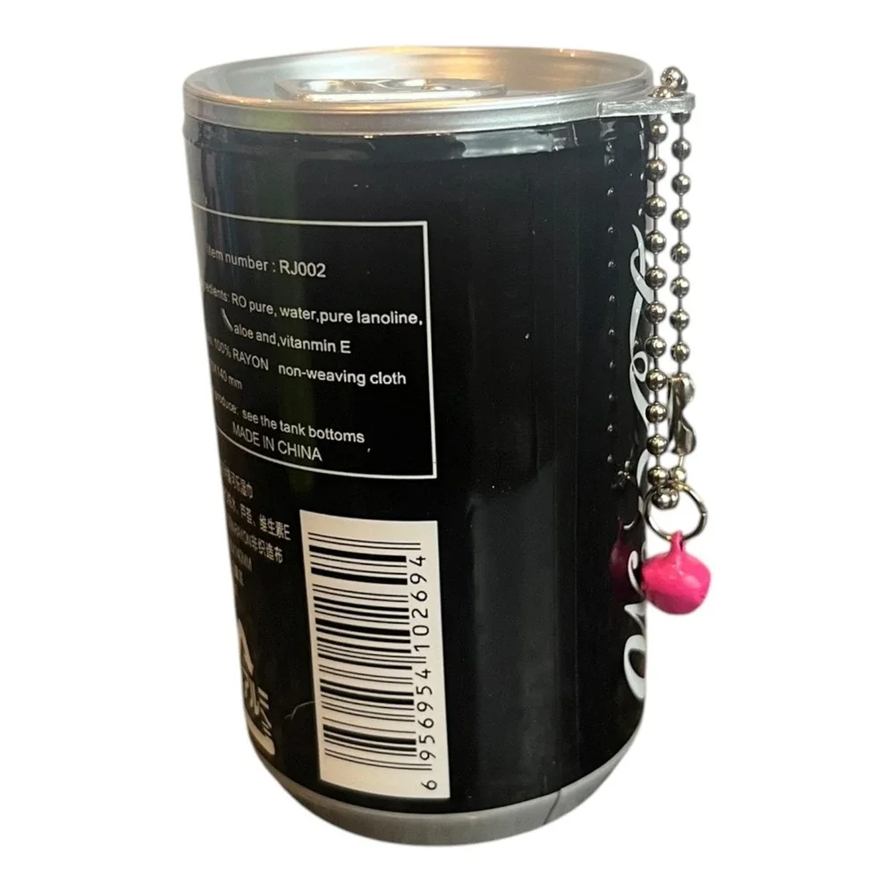 Wet Wipes Portable Hand Sanitizer Black Canister 30-Count Keychain Vitamin E